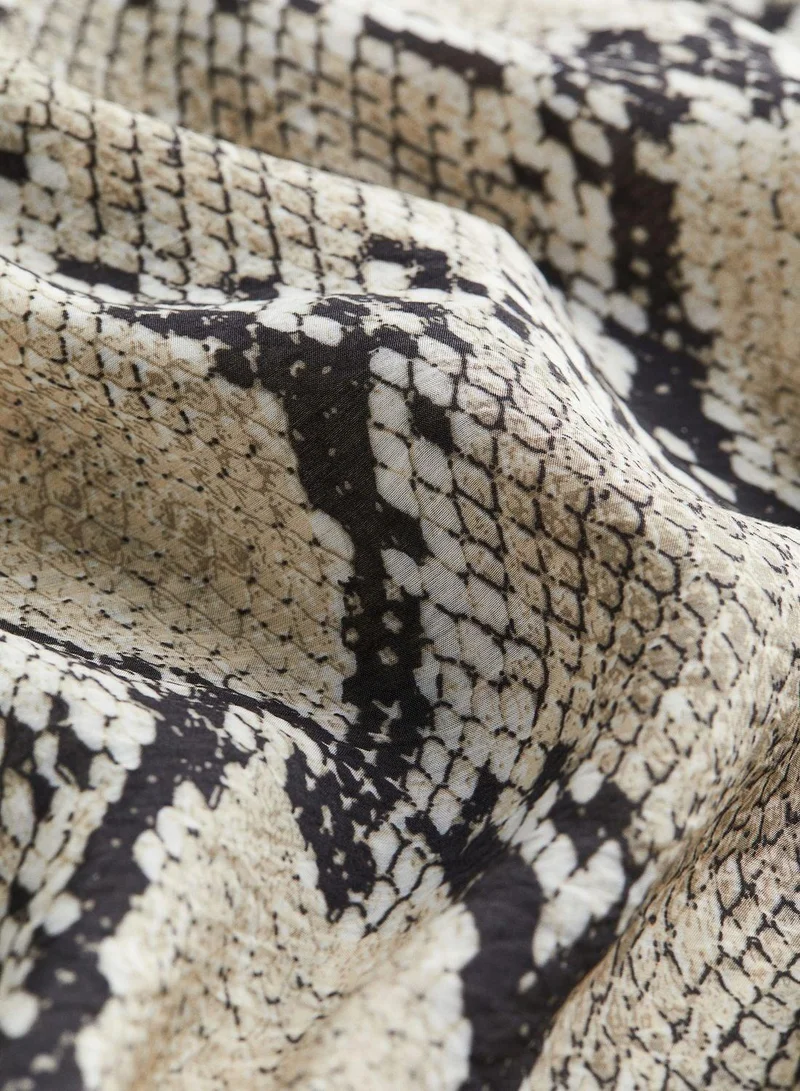 H&M Snakeskin Print Dress